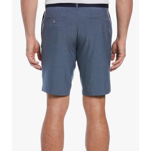 PGA Tour Dobby Mens Moisture Wicking Blue Midi Flat Front 40 NWT - Picture 2 of 4